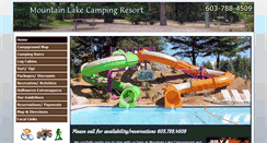 Desktop Screenshot of mtnlakecampground.com